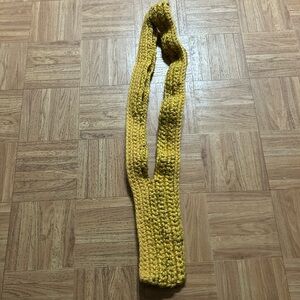 Handcrafted Yellow Knit Scarf